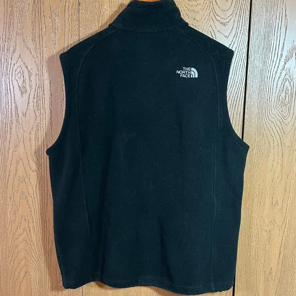 The North Face Fleece Vest Men Large Black Full Zip Outdoor Layering‎ Gorpcore